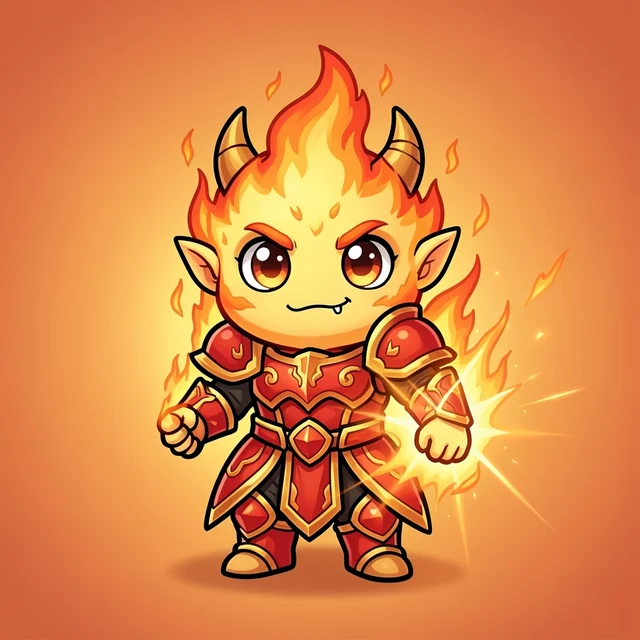 AI-generated monster card example