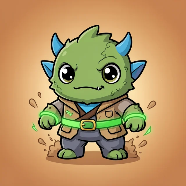 Monster card created with the card maker